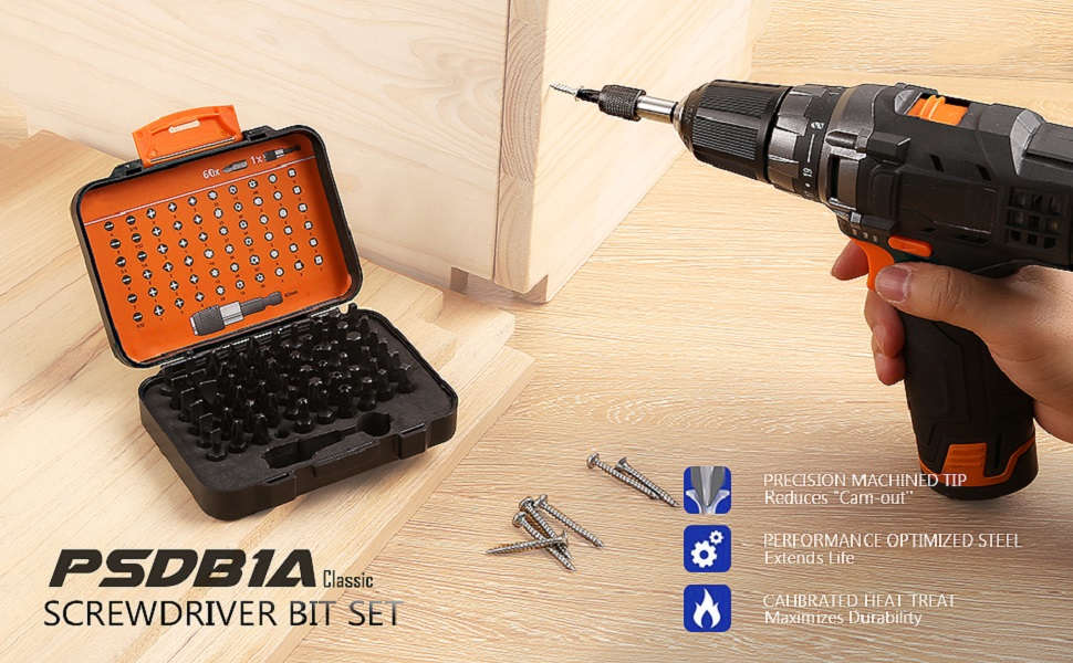 ENGiNDOT 61 in 1 Screwdriver Bit Set, PSDB1A Precision Driver