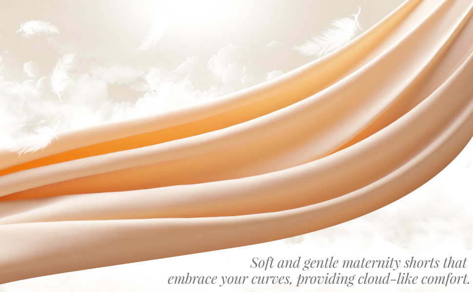 Maternity bike shorts with an adjustable waistband that cater to different stages of your maternity.