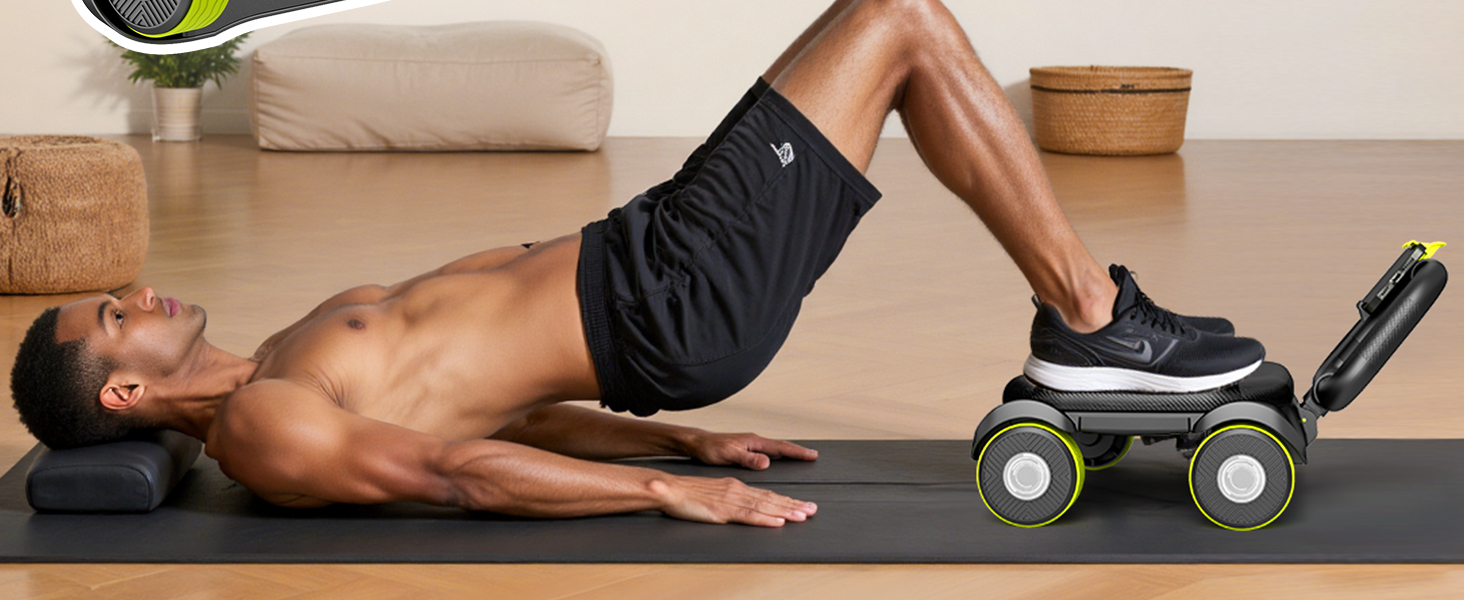 EAST MOUNT Ab Roller Wheel - Ab Roller with Elbow Support for Core Workout Home Gym Equipment