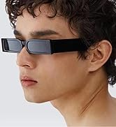 90s retro fashion tiny rectangle sunglasses for women men