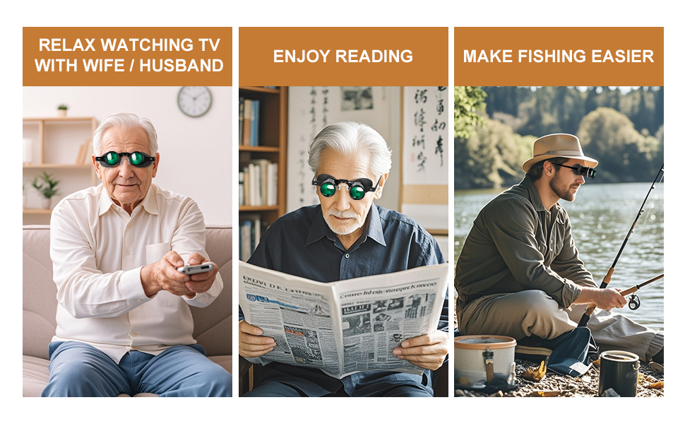 Watching Tv reading fishing