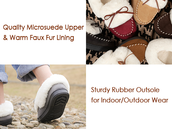 Amazon.com | RockDove Women's Trapper Moc Memory Foam Slipper Gift