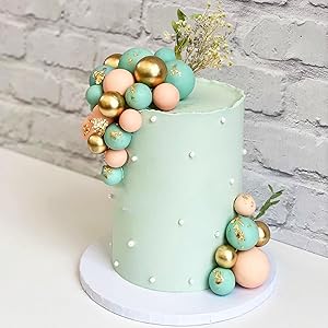 Mini Colorful Balls Cake Topper