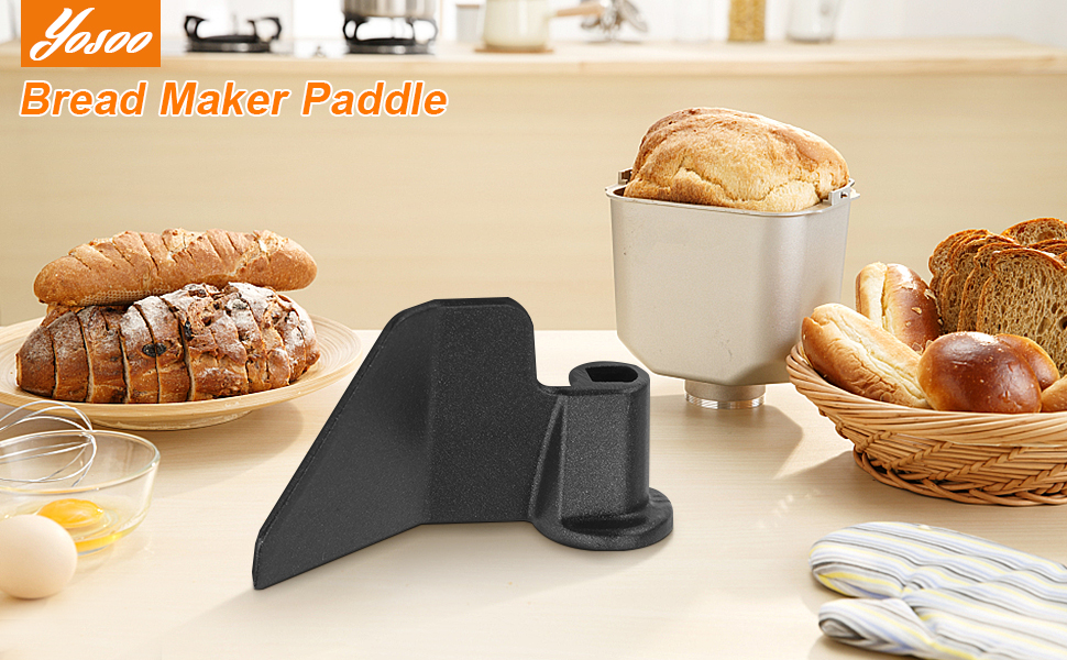 Bread Maker Paddle, Stainless Steel Bread Maker Kneading Blade Part Mixing Paddle for Breadmaker