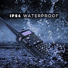 BTECH UV-5X3 Tri-Band Radio: High-Power Amateur Handheld with USB-C Charging - VHF, 1.25M, UHF - Customizable Features - Comprehensive Accessory Bundle Included 9 Waterproof amateur radio