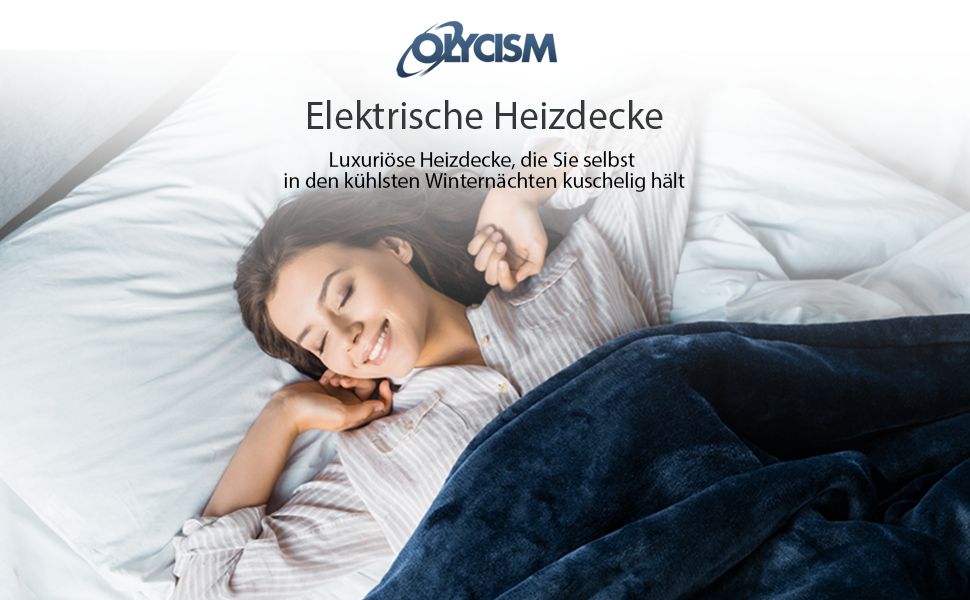 Olycism Electric Blanket with Automatic ShutOff Electric Blanket 180 x