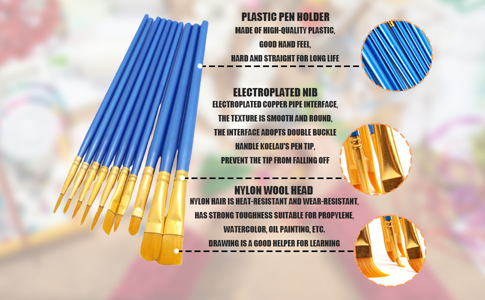 Amazon.co.jp: パレットナイフ 絵筆 15本セット ペイントブラシ