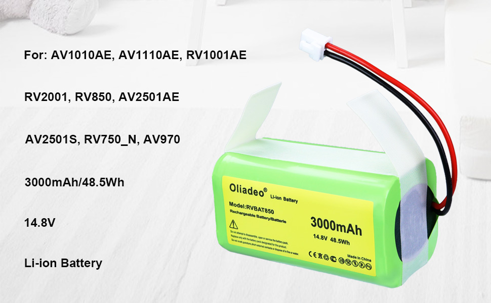 RVBAT850 for Shark Ion Vacuum Replacement Battery