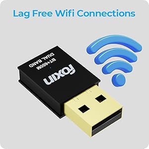 FOXIN WIRELESS USB BT+WiFi ADAPTER FWD 600B