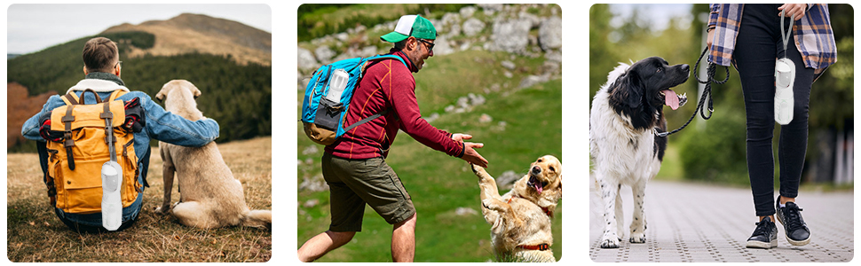 600ml Hundetrinkflasche für Unterwegs 