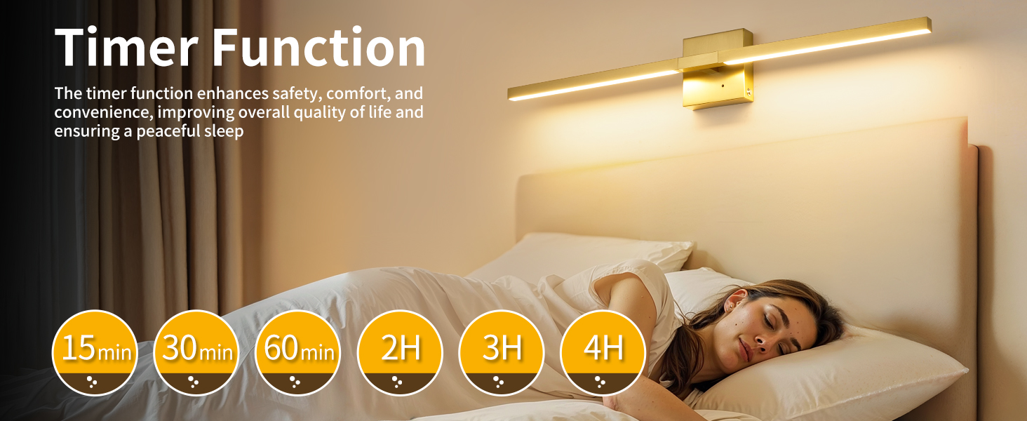 Rechargeable Wall Sconce with Timer