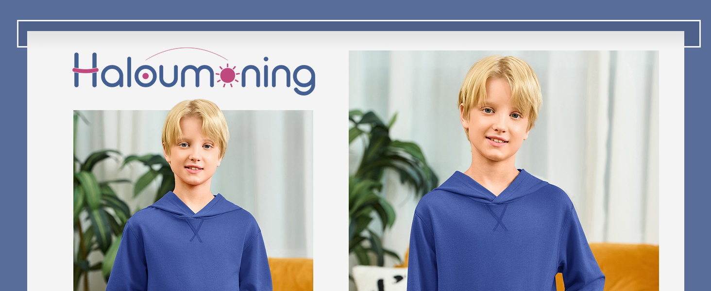 Boys' Fashion Hoodies Kids Long Sleeve Hooded Sweatshirts