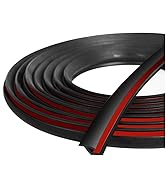 Lakapre 33Ft Universal T-Style Fender Flare Edge Trim - EPDM Rubber Edge Trim & Fender Seal for C...