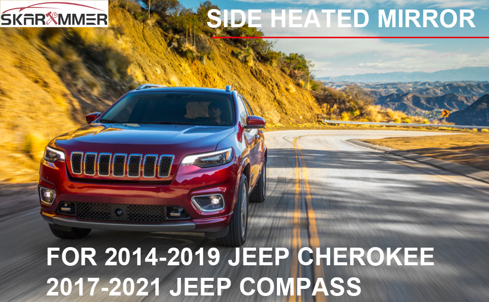 Driver Left Side Heated Mirror Glass Replacement for 2014