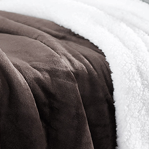 Sherpa Decke Anthrazit hochwertige Wohndecken Kuscheldecken, extra Dicke warm Sofadecke