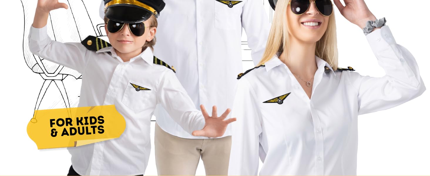pilot look your pilot set accessories set is perfect for halloween themed parties air travel events
