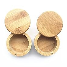 Salt Shaker Flavoring Container Seasoning Jar Bamboo Storage Box