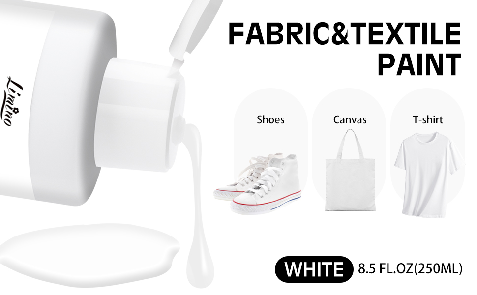 white fabric paint