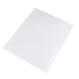 clear two pocket folder