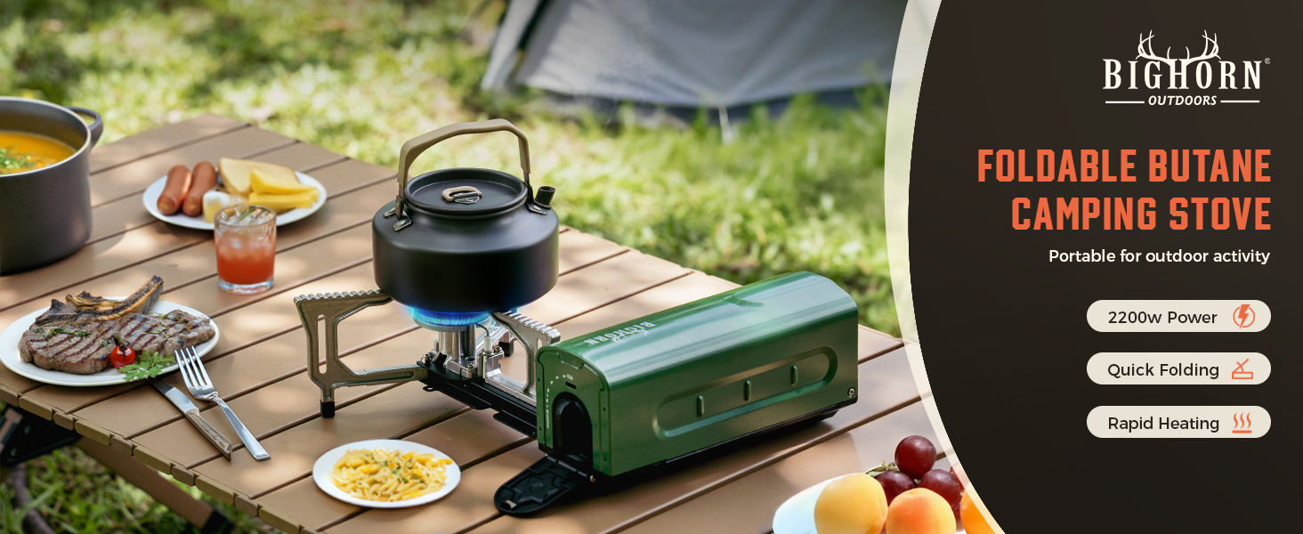 foldable butane camping stove