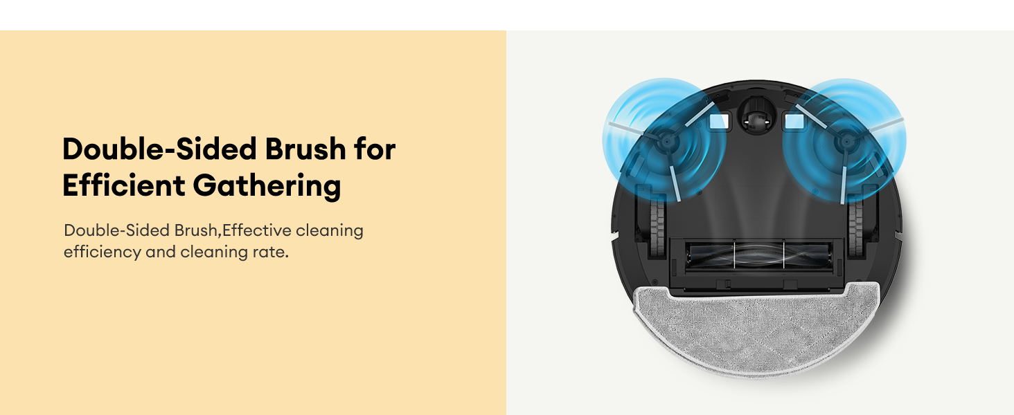 Ultenic D5s Pro Robot Vacuum Cleaner with Mop, 3000Pa Suction, Ultra