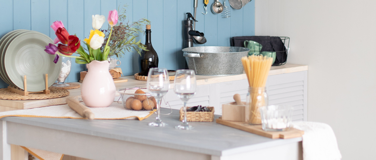 Mustry Glass Jars for Laundry Room Organization Jars Half