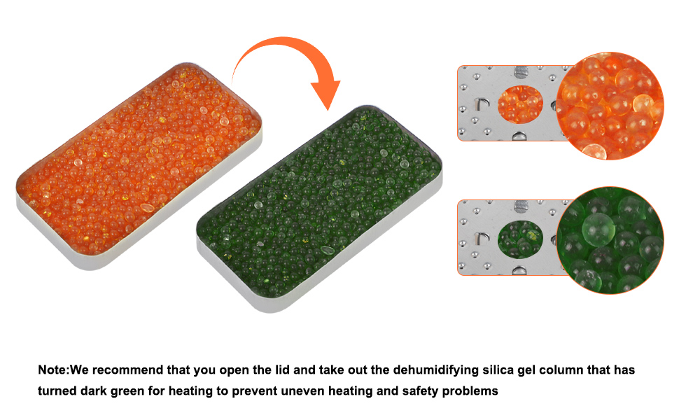 Silica Gel Dehumidifier, Easy Hood Silica Gel Sachets Packets Desiccant