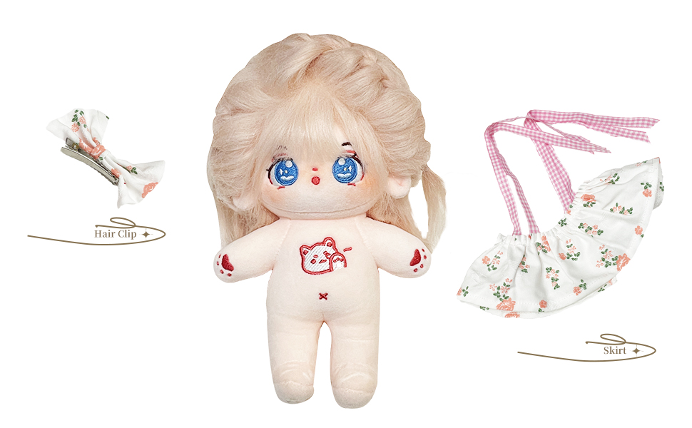 Amazon.com: S OUJCEN 20cm Poseable Plush Doll - Cute Cotton