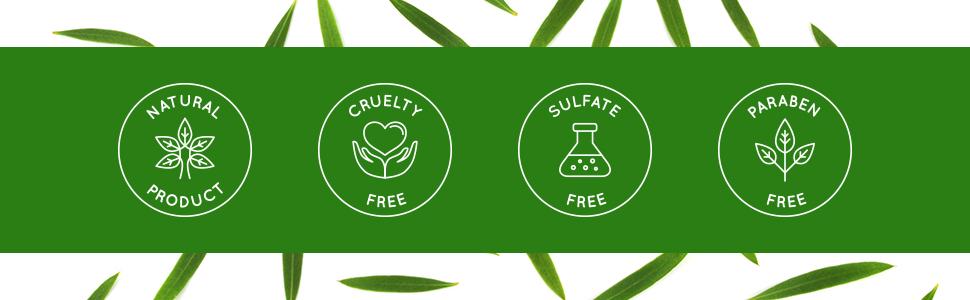 natural cruelty free sulfate paraben free