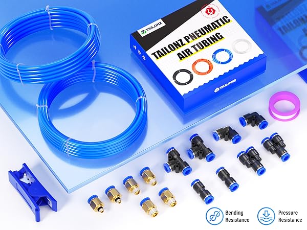 わたt ty pu TAILONZ PNEUMATIC Blue 6mm OD 4mm ID Polyurethane PU Air