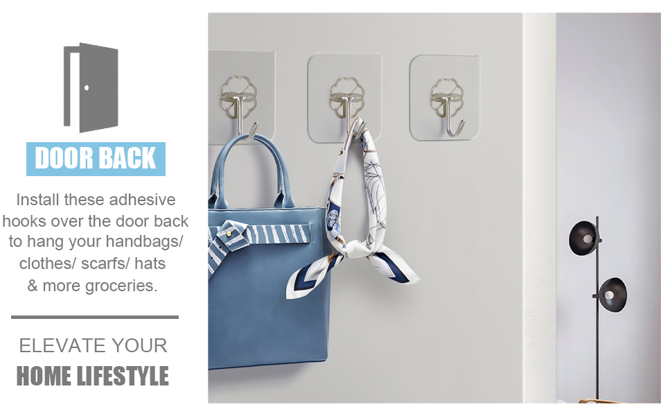 Wall hooks, Wall hooks Stick on, Wall hooks for hanging Decoration, Wall hook hanger,