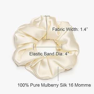 pure silk hair scrunchy