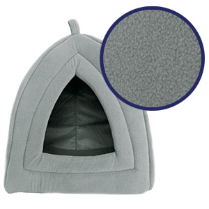 PetMaker Igloo Pet Bed with Removable Cushion Pad, Grey