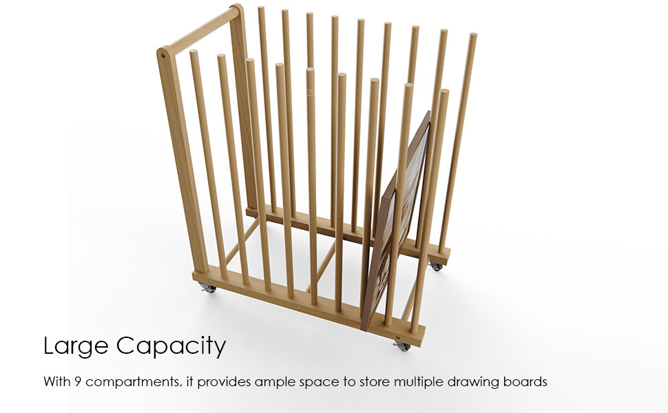 UNZERO Art Storage Rack, Art Canvas Storage, Canvas Boards Rack Art Storage with