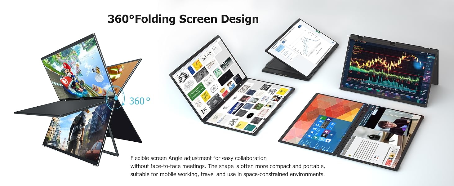 virzen dual screen portable monitor