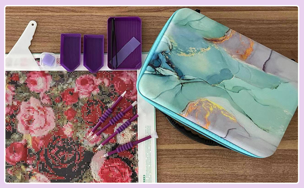 Ieusew 70 Slots Diamond Painting Storage Container