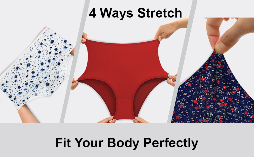 Plus Size High Waist Panties