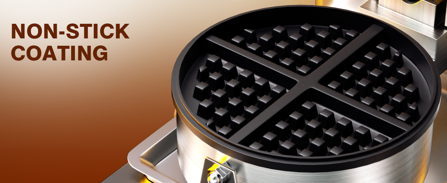 commercial double belgian waffle iron maker machine