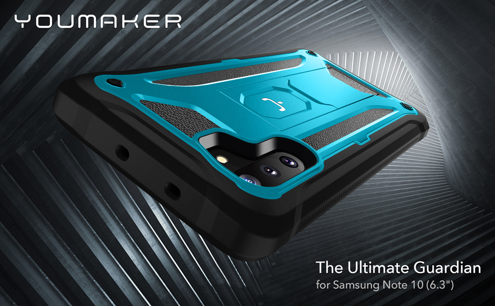 YOUMAKER Case for Galaxy Note 10, Builtin Screen Protector