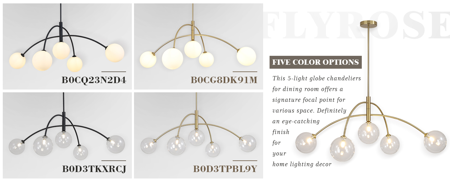 Mid Century Modern Globe Chandelier