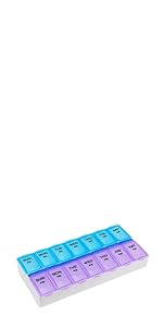 Weekly AM/PM Pill Organizer Large