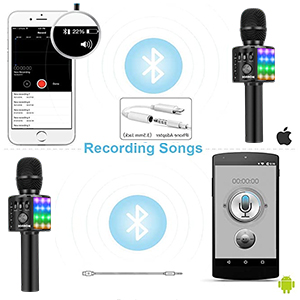 Micro karaoké, microphone karaoké pour enfants, microphone karaoké, microphone Voice Kids 