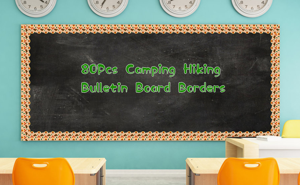 woodland campfire scalloped border trim back to school classroom office home 