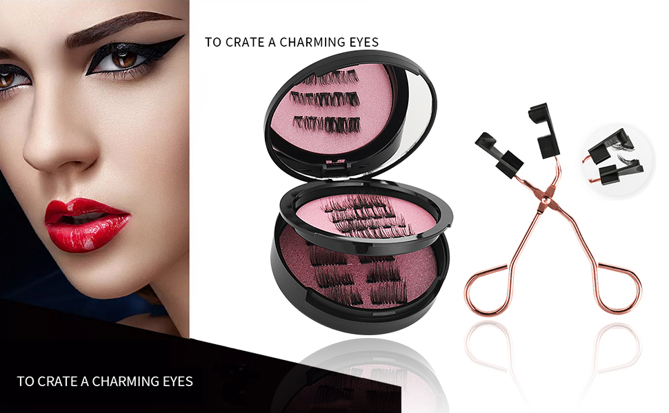 Eyelashes without Eyeliner 3 Pairs Reusable False Lashes