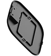 Series of 3D rendered views showing a black plastic device case or housing with curved edges and integrated mounting features.