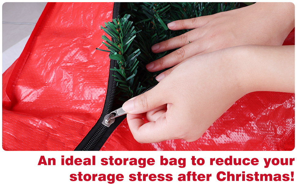 RoomHacks Christmas Tree Storage Bag 7.5 Ft, Durable