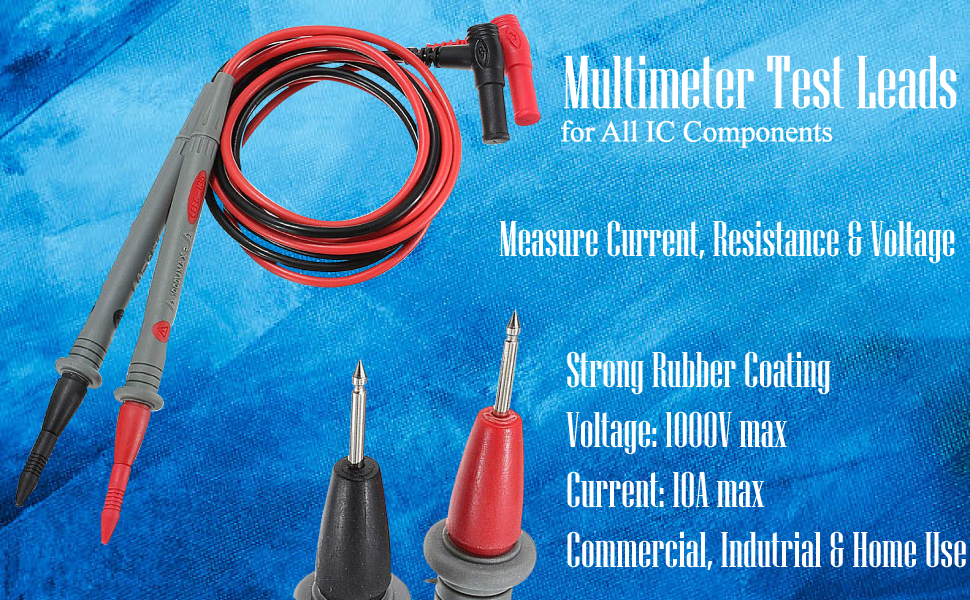 Victorian Systems Multimeter Test Leads 10A 1000v Universal Digital