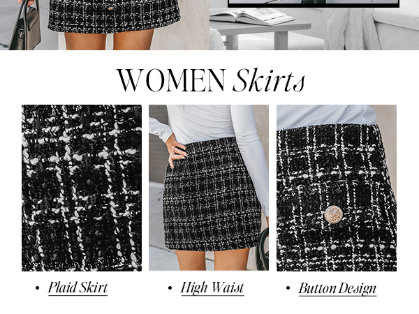 【KIMHEKIM】Tweed Mini Skirt Kimhekim Tweed Mini Skirt | Black | FARFETCH UZ
