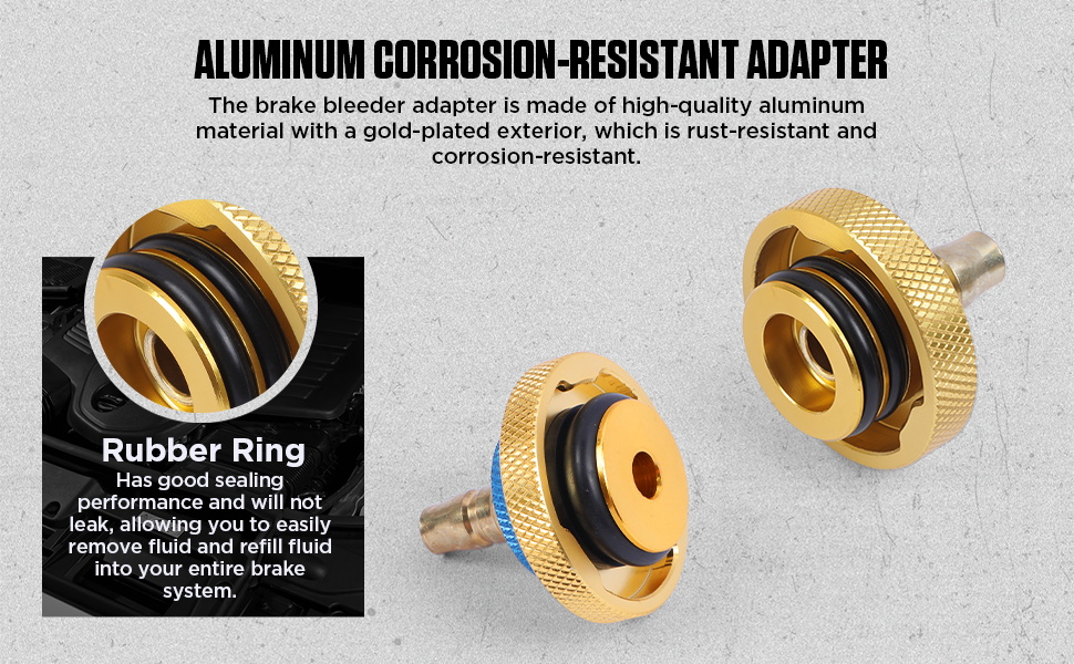 Brake Bleeder Adapter Set 17PCS Brake Bleeder Adapter Kit