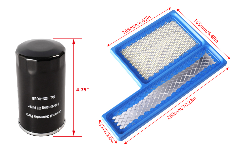 Tune Up Kit 1220836 Oil Filter 1403116 Air Filter Fits